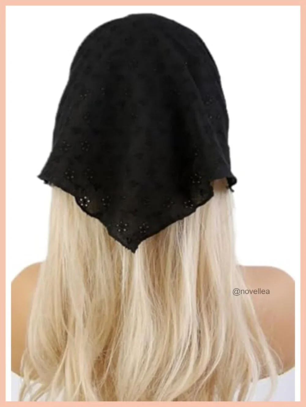 Lace Head Scarf Headband Bandana Adjustable Tie-Back Boho Hair Accessory